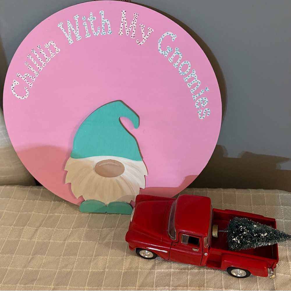 Handmade Gnome sign